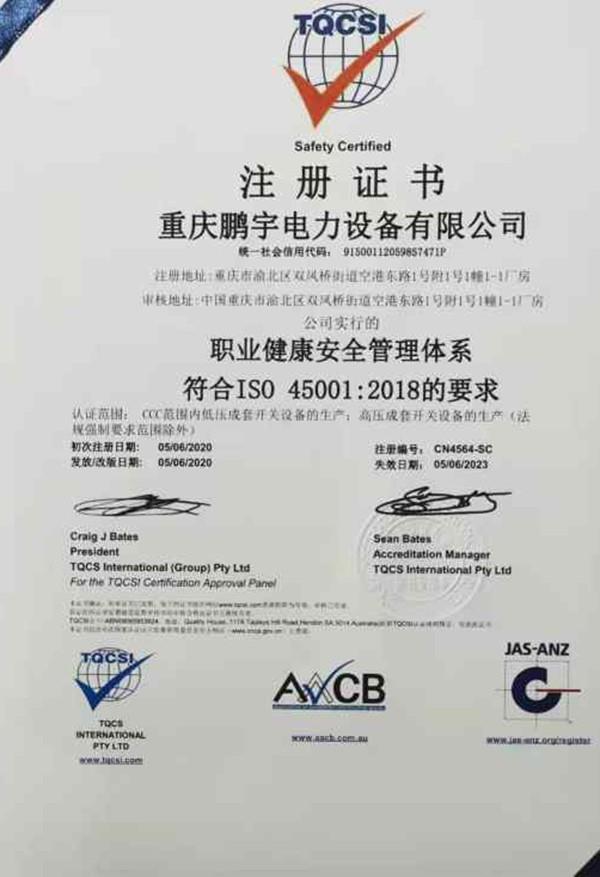 职业健康安全管理体系